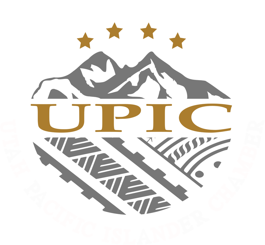 UPIC logo: mountains above the letters UPIC, with four gold stars, representing the four chamber goals